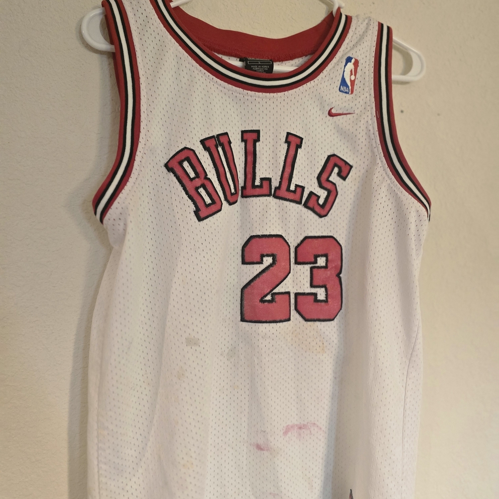 Nike Red and White Sports Jersey